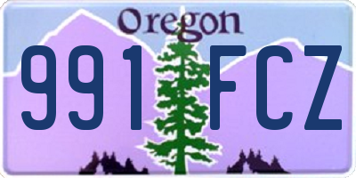 OR license plate 991FCZ