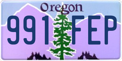 OR license plate 991FEP