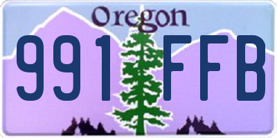 OR license plate 991FFB