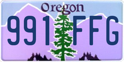 OR license plate 991FFG