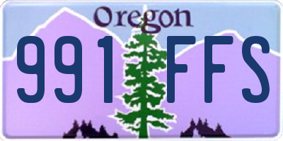 OR license plate 991FFS