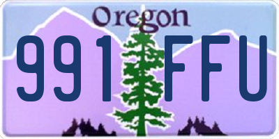 OR license plate 991FFU