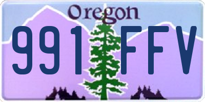 OR license plate 991FFV