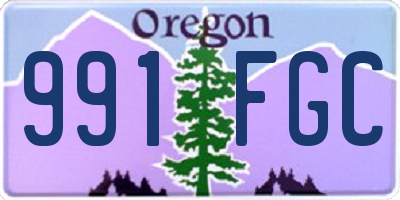 OR license plate 991FGC