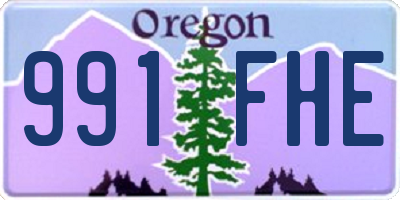 OR license plate 991FHE