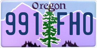 OR license plate 991FHO