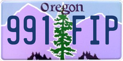 OR license plate 991FIP