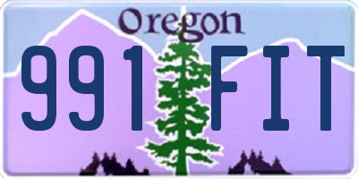 OR license plate 991FIT