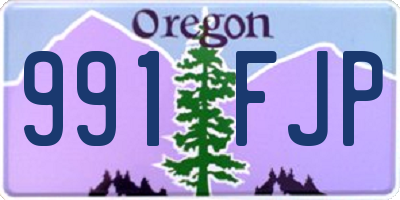 OR license plate 991FJP