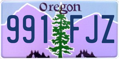 OR license plate 991FJZ