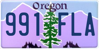 OR license plate 991FLA