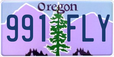 OR license plate 991FLY