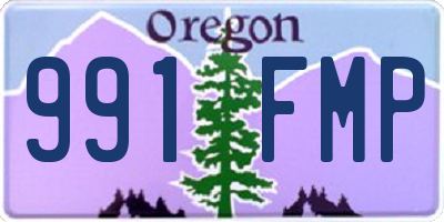 OR license plate 991FMP