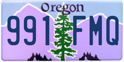 OR license plate 991FMQ