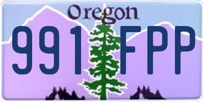 OR license plate 991FPP