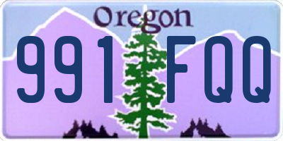 OR license plate 991FQQ