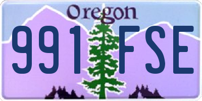 OR license plate 991FSE