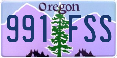 OR license plate 991FSS