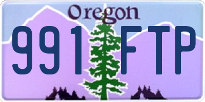 OR license plate 991FTP