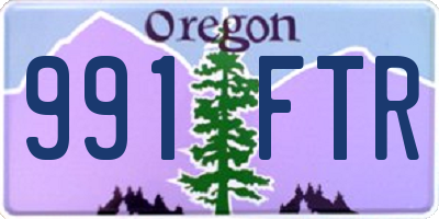 OR license plate 991FTR