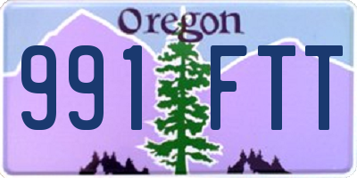 OR license plate 991FTT