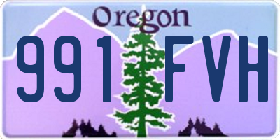 OR license plate 991FVH