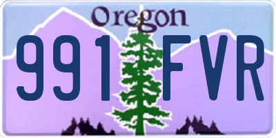 OR license plate 991FVR