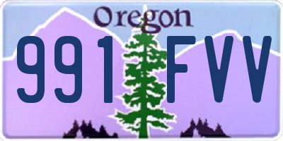 OR license plate 991FVV