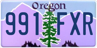 OR license plate 991FXR