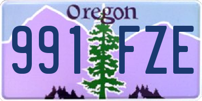 OR license plate 991FZE