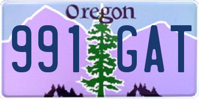 OR license plate 991GAT