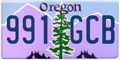 OR license plate 991GCB