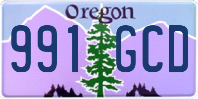 OR license plate 991GCD