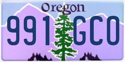 OR license plate 991GCO