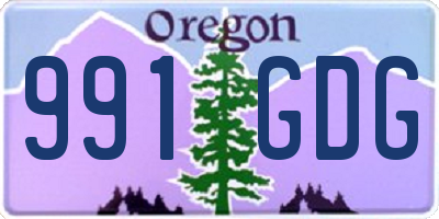OR license plate 991GDG
