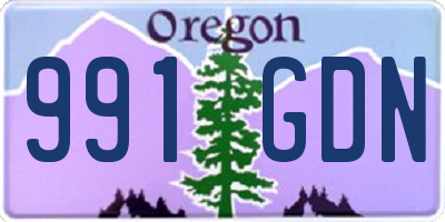 OR license plate 991GDN