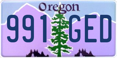 OR license plate 991GED