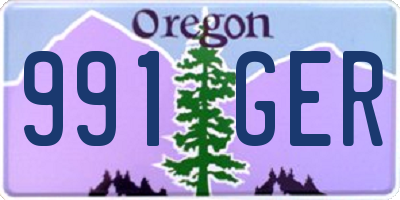 OR license plate 991GER