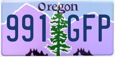 OR license plate 991GFP