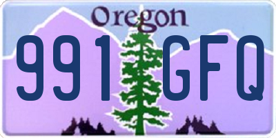 OR license plate 991GFQ
