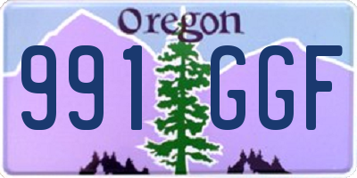 OR license plate 991GGF