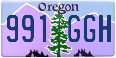 OR license plate 991GGH