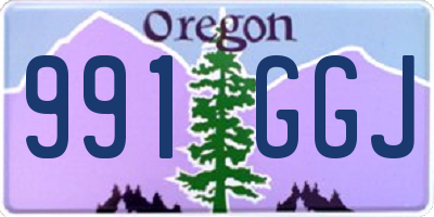OR license plate 991GGJ