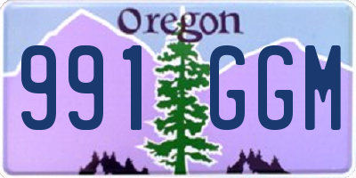 OR license plate 991GGM