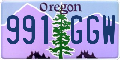 OR license plate 991GGW