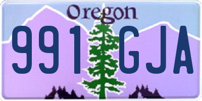 OR license plate 991GJA