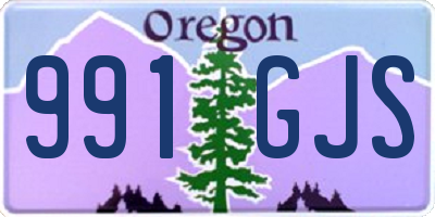 OR license plate 991GJS