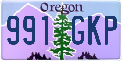 OR license plate 991GKP