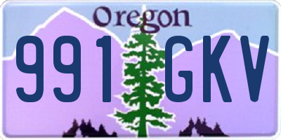 OR license plate 991GKV