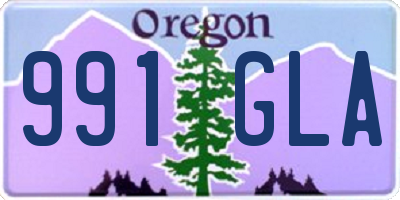 OR license plate 991GLA